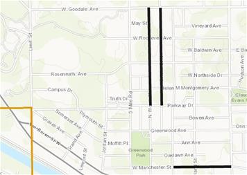 Map for crack filling work
